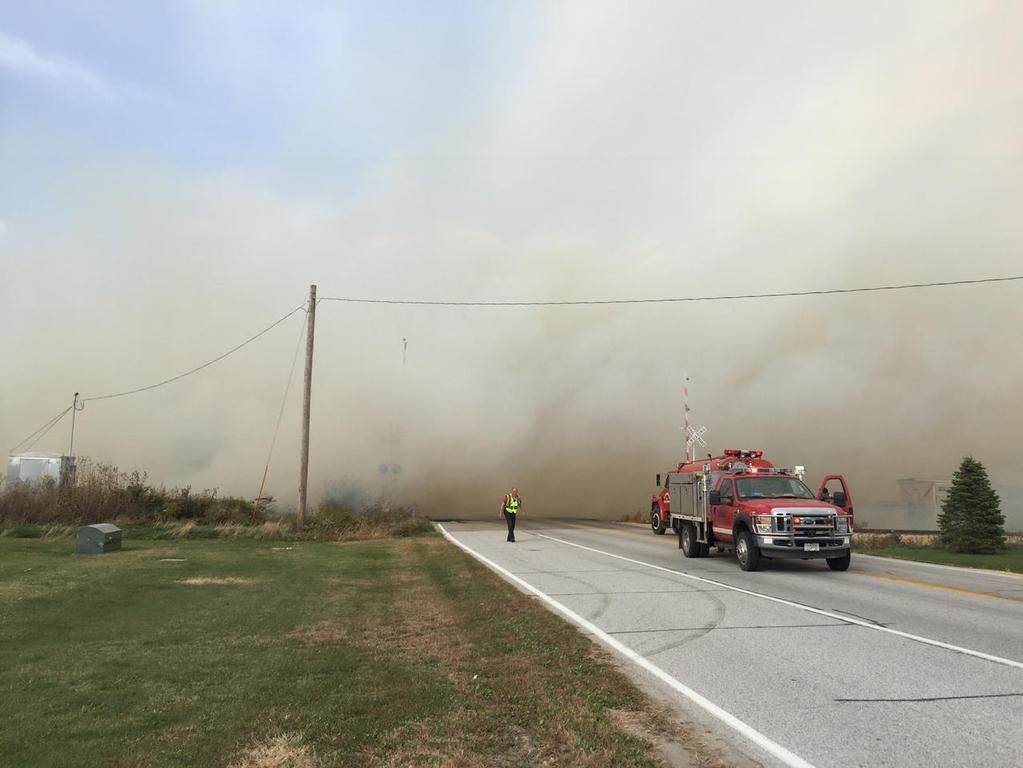 Grass fire